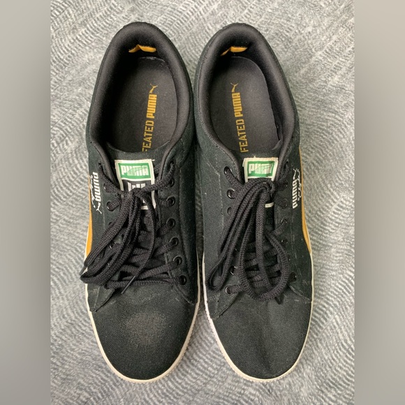 Men Puma CLYDE X UNDFTD CANVAS
"Undefeated" Black & Yellow Low Top Shoe SZ 12 - Picture 4 of 14